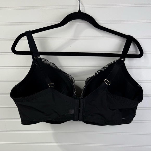 Cacique Lane Bryant Boost Balconette black and white bra. Full Figure size 40DDD - Picture 5 of 11